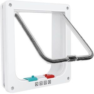 Safety Pet Door. 4 way sliding mode. NO accessories included(nails/stick pads).